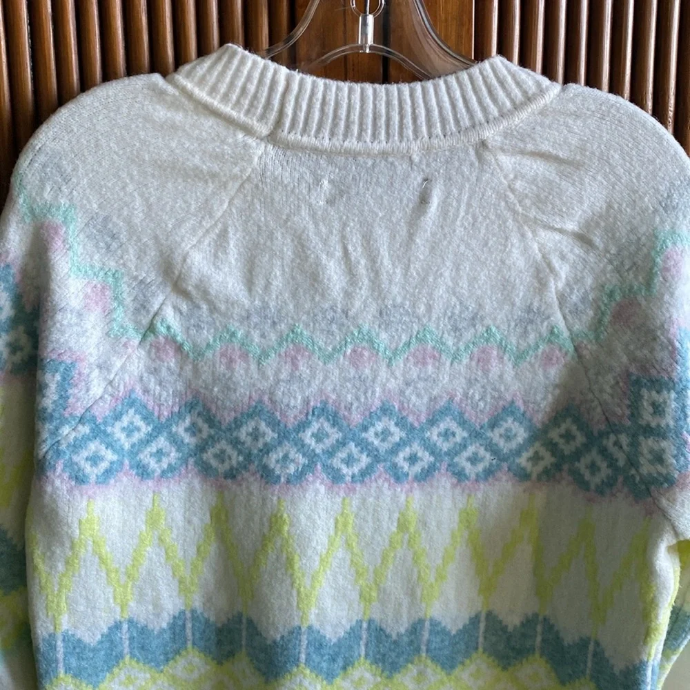 Loft Fair Isle Raglan Sweater - Picture 9 of 12